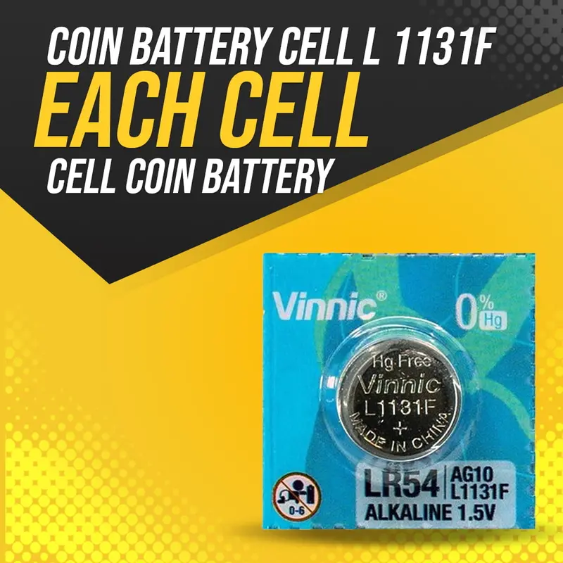 Coin Battery Cell L 1131F - Each Cell - Cell Coin Battery | Button Cell | Button Battery | Cell 1