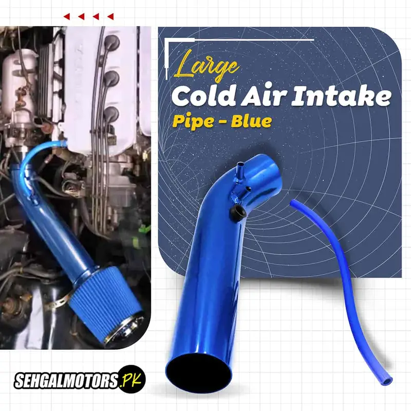 Cold Air Intake Pipe Large Blue - Car Racing Air Intake Filter 1