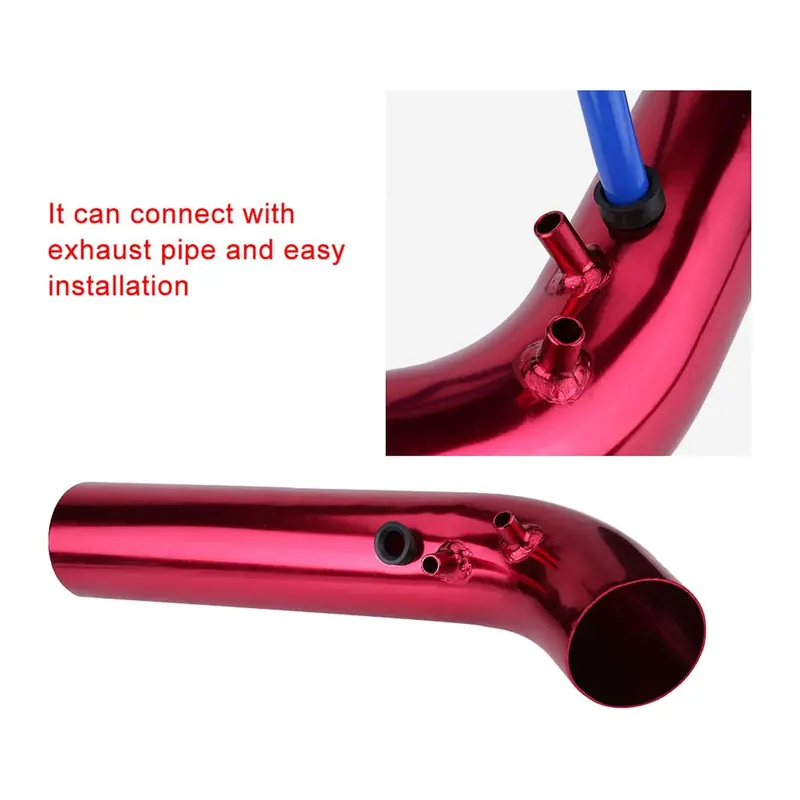 Cold Air Intake Pipe Large Red - Car Racing Air Intake Filter | Aluminum Pipe Air Filter Induction Pipe 2