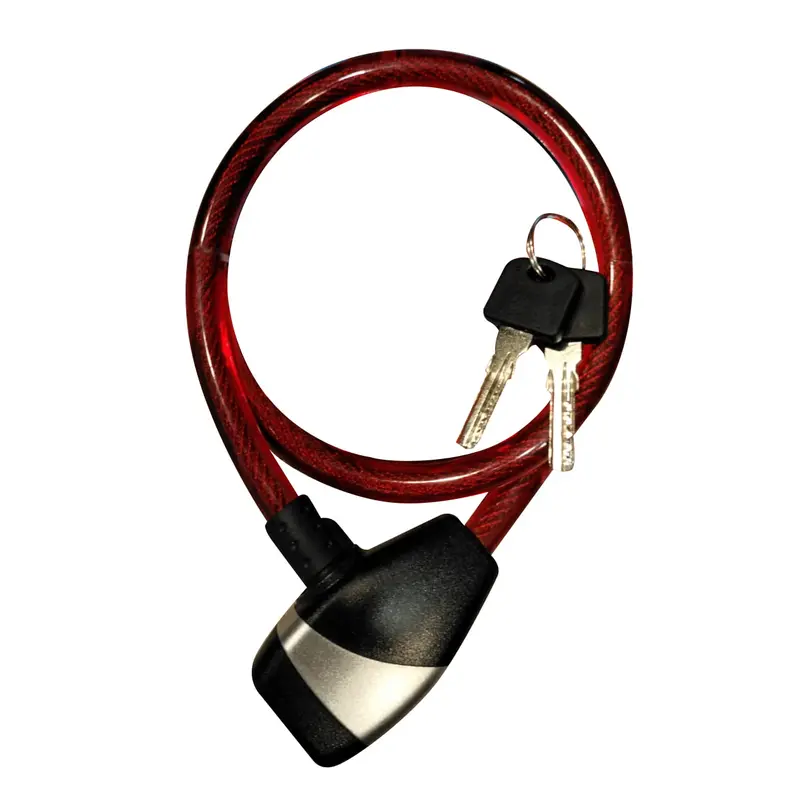 Colegend Wire Lock For Bikes And Bicycles - Mehroon 2