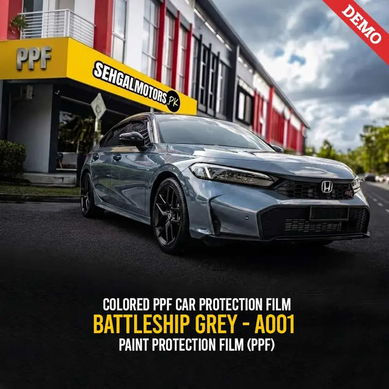 Colored Ppf Car Protection Film Battleship Grey - A001 - Paint Protection Film (Ppf) 1