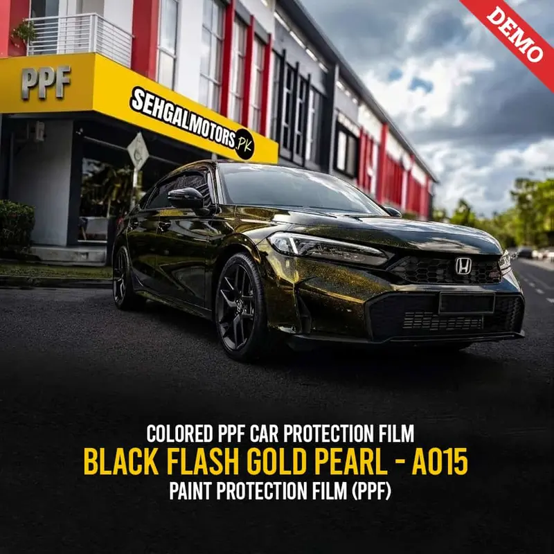 Colored Ppf Car Protection Film Black Flash Gold Pearl - A015 - Paint Protection Film (Ppf) 1