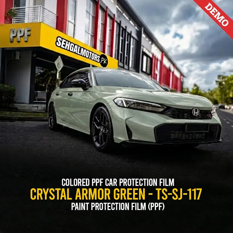 Colored Ppf Car Protection Film Crystal Armor Green - Ts-Sj-117 - Paint Protection Film (Ppf) 1