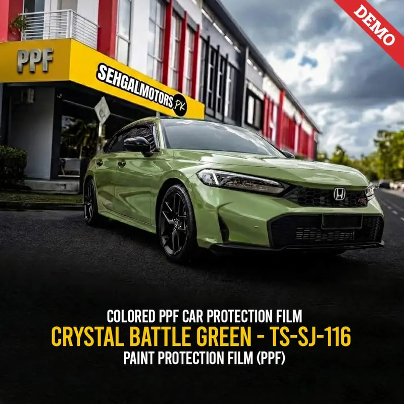Colored Ppf Car Protection Film Crystal Battle Green - Ts-Sj-116 1