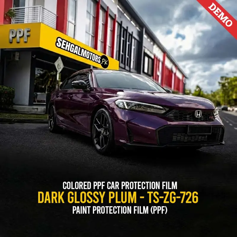 Colored Ppf Car Protection Film Dark Glossy Plum - Ts-Zg-726 - Paint Protection Film (Ppf) 1
