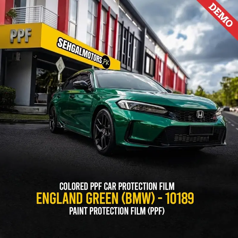 Colored Ppf Car Protection Film England Green (Bmw) - 10189 1