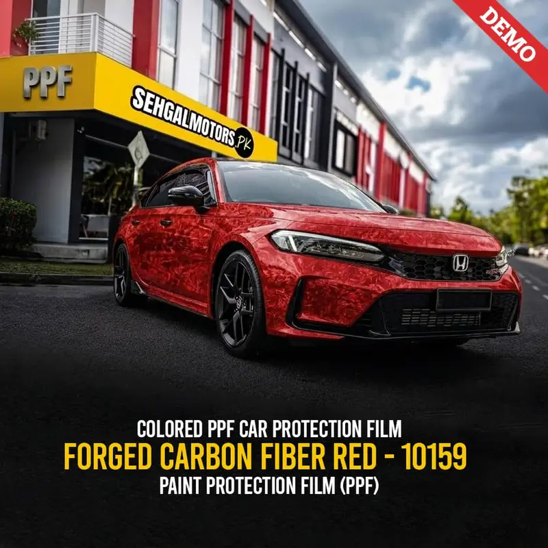 Colored Ppf Car Protection Film Forged Carbon Fiber Red - 10159 1
