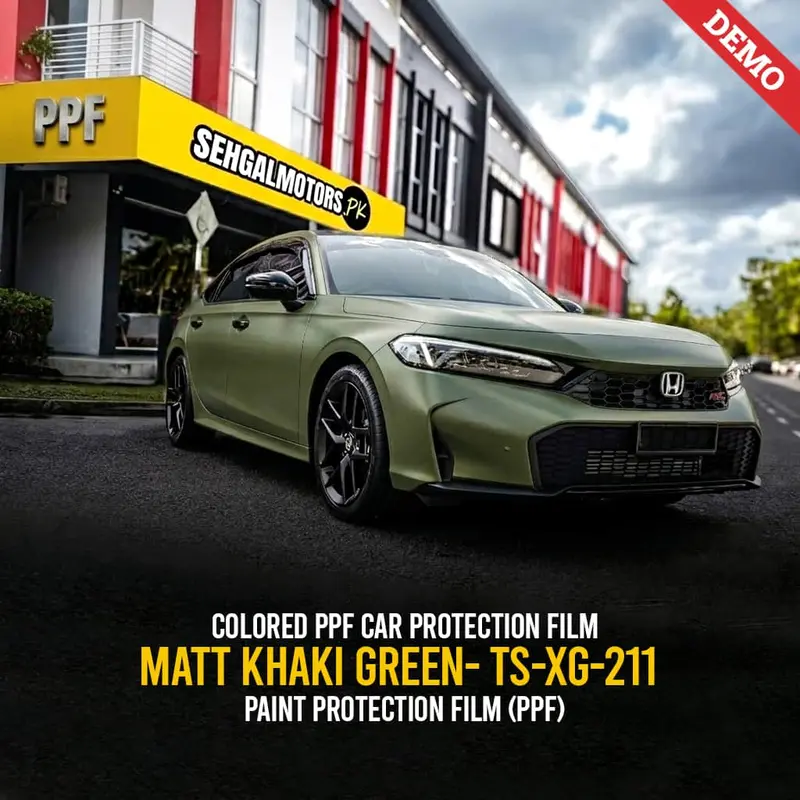 Colored Ppf Car Protection Film Matt Khaki Green- Ts-Xg-211 1