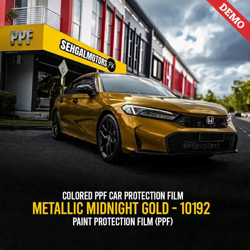 Colored Ppf Car Protection Film Paint Metallic Midnight Gold - 10192 1