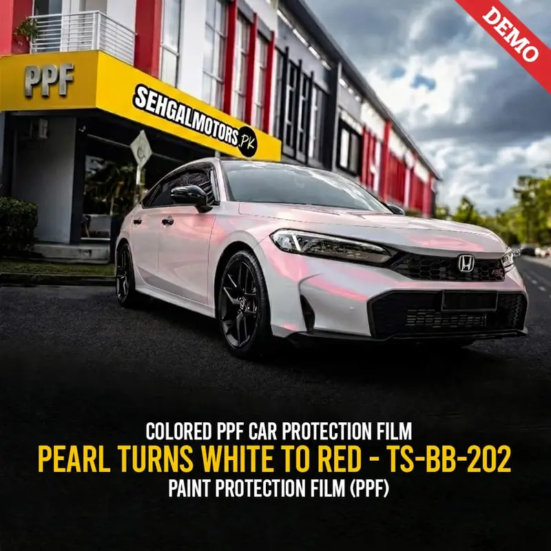 Colored Ppf Car Protection Film Pearl Turns White To Red - Ts-Bb-202 1