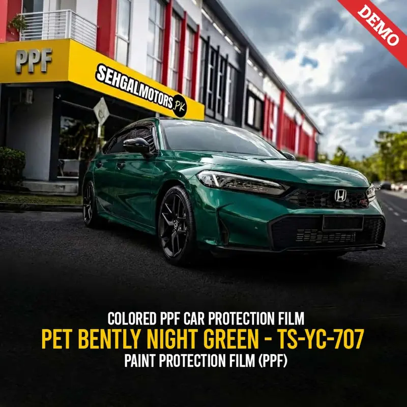 Colored Ppf Car Protection Film Pet Bently Night Green - Ts-Yc-707 - Paint Protection Film (Ppf) 1