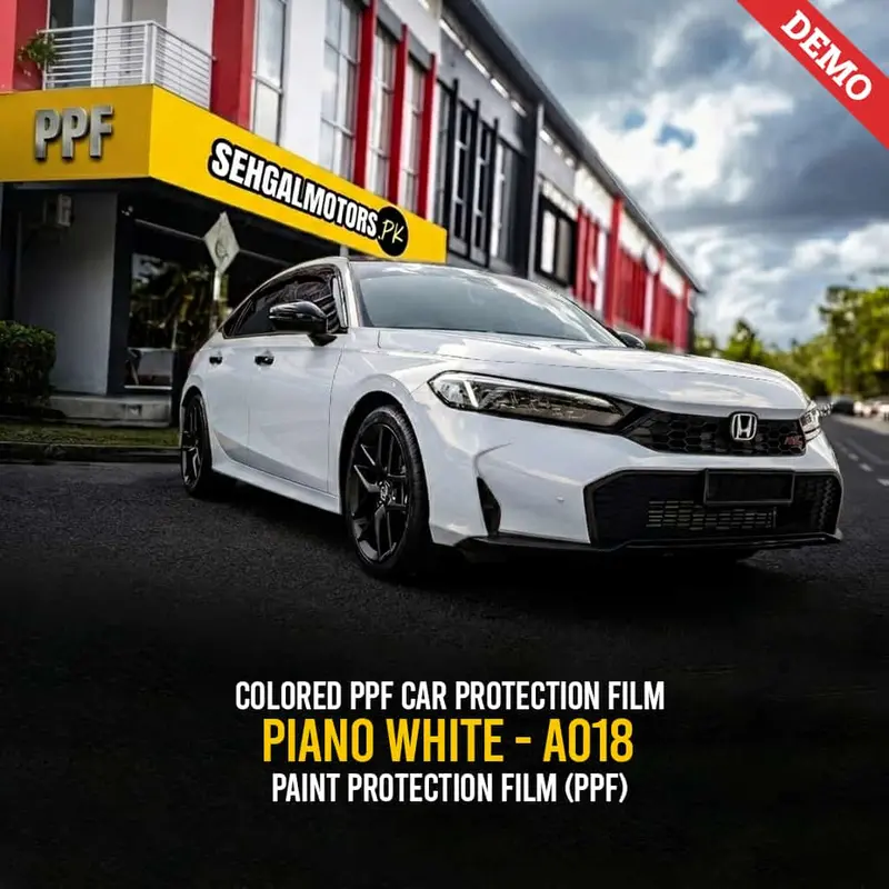 Colored Ppf Car Protection Film Piano White - A018 - Paint Protection Film (Ppf) 1