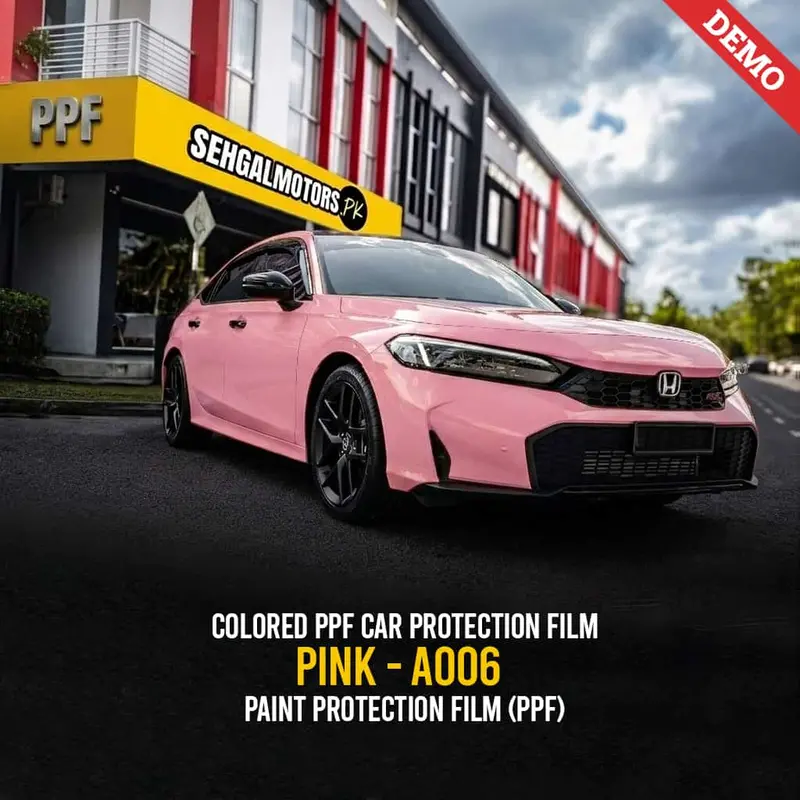 Colored Ppf Car Protection Film Pink - A006 1