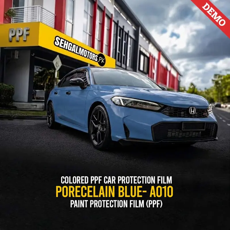 Colored Ppf Car Protection Film Porecelain Blue- A010 - Paint Protection Film (Ppf) 1