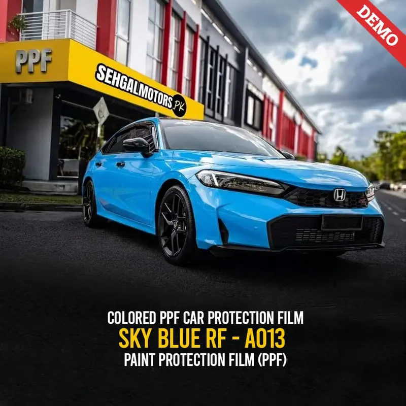 Colored Ppf Car Protection Film Sky Blue Rf - A013 - Paint Protection Film (Ppf) 1