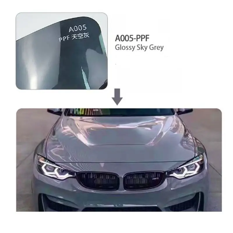 Colored Ppf Car Protection Film Sky Grey - A005 - Paint Protection Film (Ppf) 2