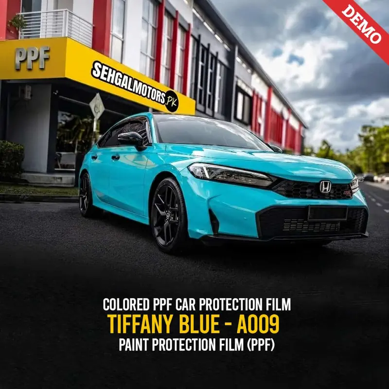 Colored Ppf Car Protection Film Tiffany Blue - A009 - Paint Protection Film (Ppf) 1