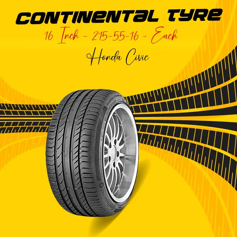 Continental Tyre 16 Inch - Each - Honda Civic 1