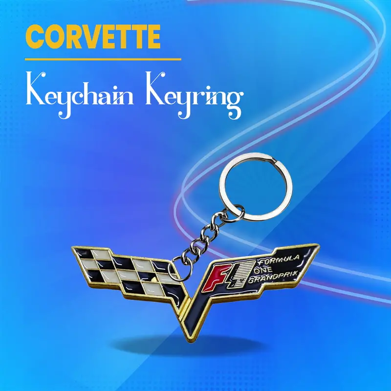 Corvette Keychain Keyring 1