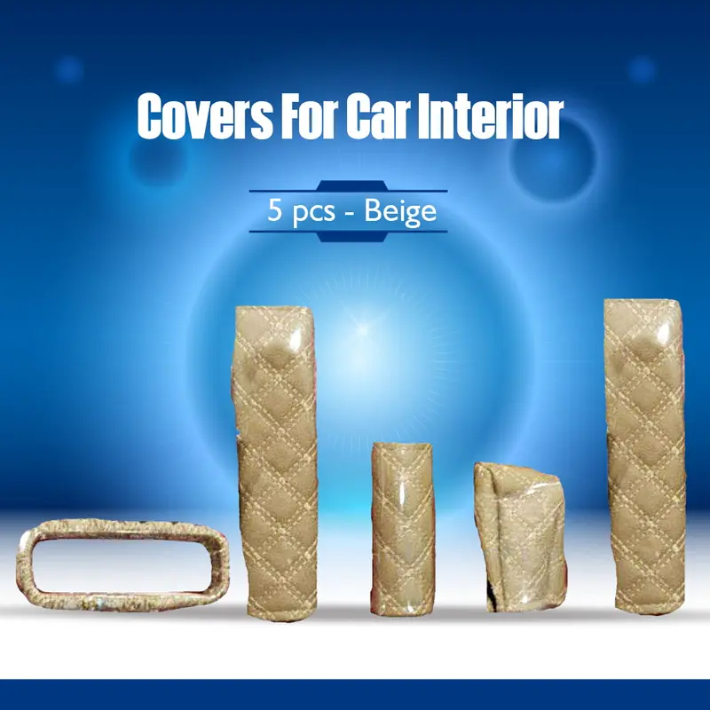 Covers For Car Interior 5 Pcs - Beige 1