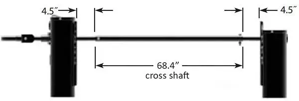 Cross Shaft Turning Shaft 68.4In Josb10066.68.4 1