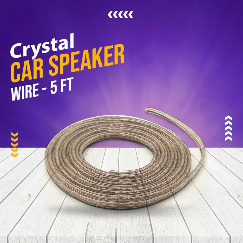 Crystal Car Speaker Wire - 5 Ft 1