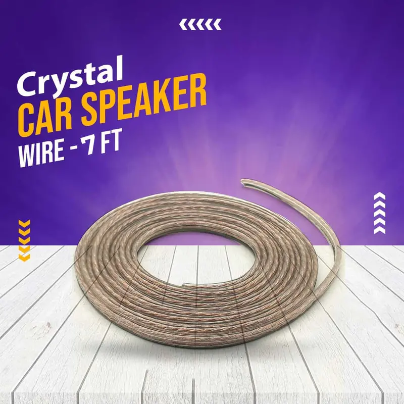 Crystal Car Speaker Wire - 7 Ft 1