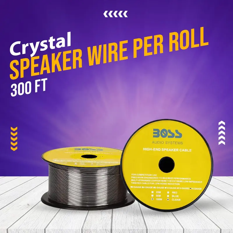 Crystal Speaker Wire Per Roll 300 Ft 1