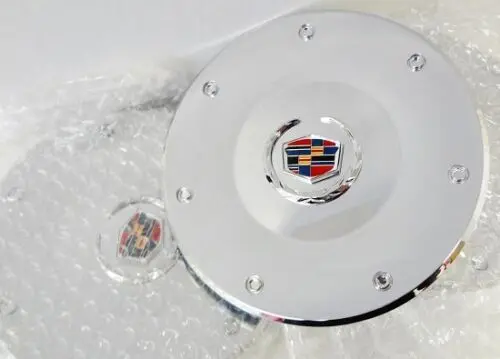 Cts Chrome Factory Style Emblem Center Caps Set Of 4 2003 And 2004 Only 1