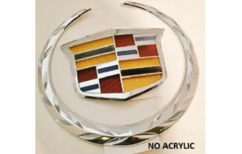 Cts V Sport Grille Wreath And Crest Chrome 2014-2015 1