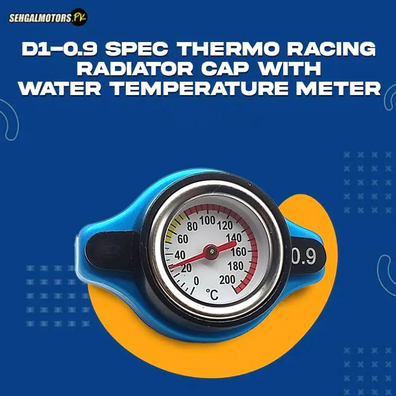 D1-0.9 Spec Thermo Racing Radiator Cap With Water Temperature Meter 1