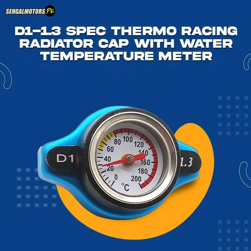 D1-1.3 Spec Thermo Racing Radiator Cap With Water Temperature Meter 1