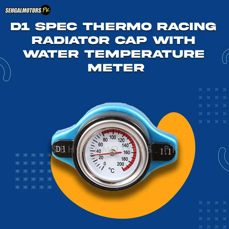 D1 Spec Thermo Racing Radiator Cap With Water Temperature Meter 1.1 1