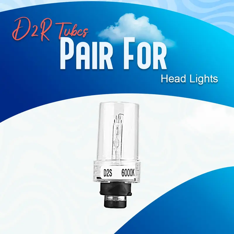 D2r Tubes Pair For Head Lights / Head Lamps - For Head Lights | Headlamps | Bulb | Light 1
