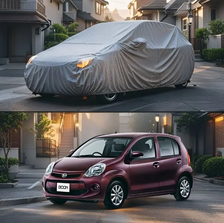 Daihatsu Boon Maximus Non Woven Car Top Cover 2010 - 2017 - - Scratchproof And Waterproof - Without Belt 1
