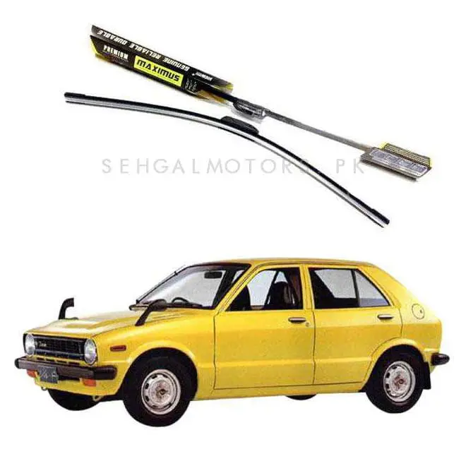 Daihatsu Charade Maximus Premium Silicone Wiper Blades 1977 - 1983 1