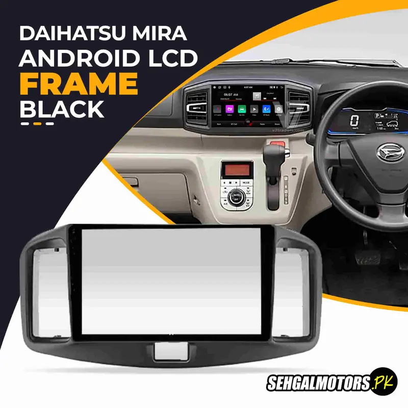 Daihatsu Mira Android Lcd Frame With Grip Black 9 Inches 2006 - 2018 1
