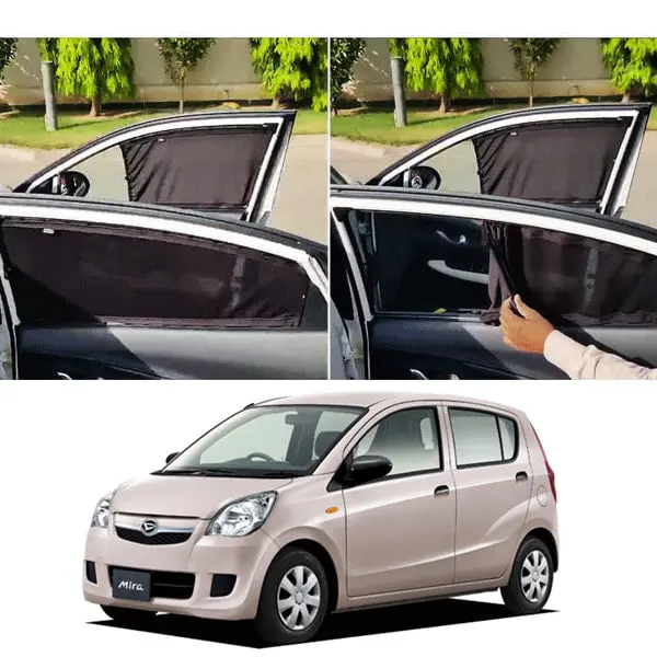 Daihatsu Mira Custom Fit Retractable Curtain 2020 - 2024 - Sun Shade - Parda 1