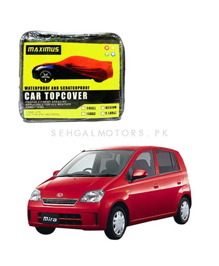 Daihatsu Mira Maximus Non Woven Car Top Cover 2002 - 2006 - - Scratchproof And Waterproof - Without Belt 2