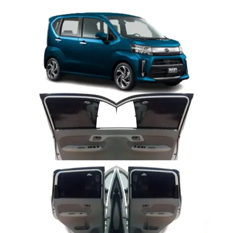 Daihatsu Move Custom Fit Retractable Curtains 2020 - 2024 - Sun Shade - Parda 2