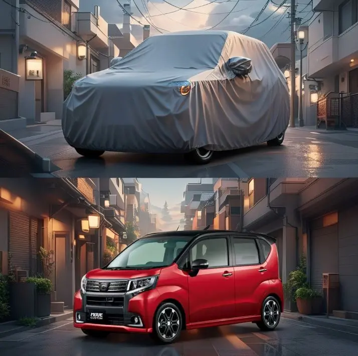Daihatsu Move Custom Maximus Non Woven Car Top Cover 2014 - 2018 - - Scratchproof And Waterproof - Without Belt 1