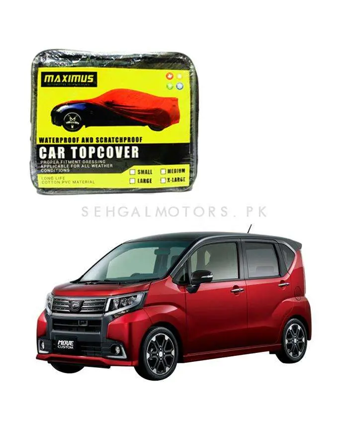 Daihatsu Move Custom Maximus Non Woven Car Top Cover 2014 - 2018 - - Scratchproof And Waterproof - Without Belt 2