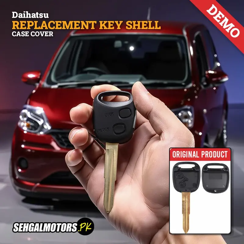 Daihatsu Replacement Key Shell Case Cover 2 Button Black 1