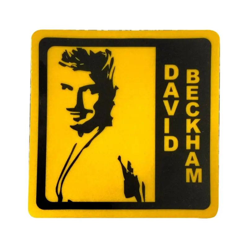 David Beckham Yellow Sticker 1