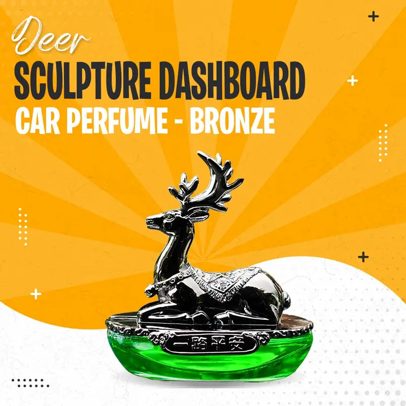 Deer Sculpture Dashboard Car Perfume - Bronze 1