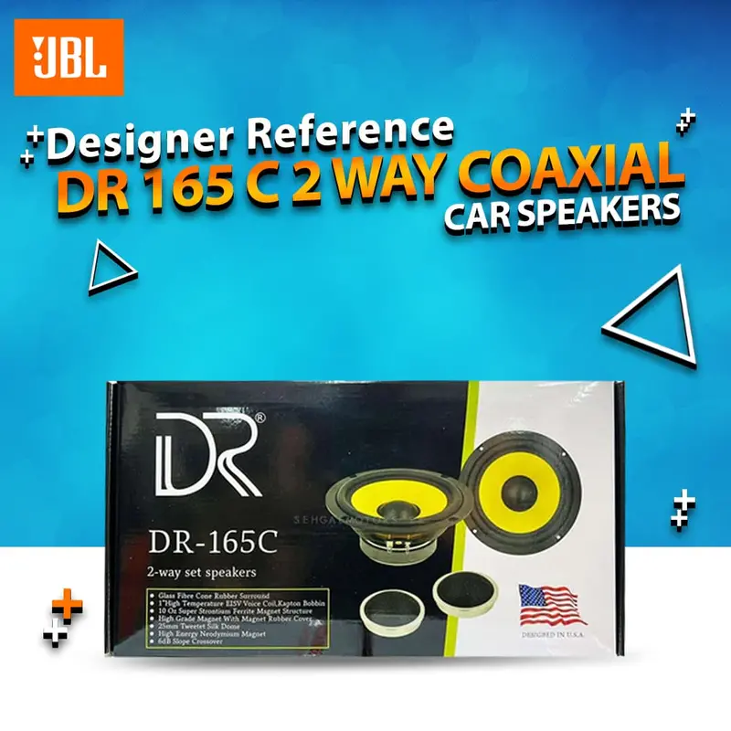 Designer Reference Dr 165 C 2 Way Coaxial Car Speakers 1