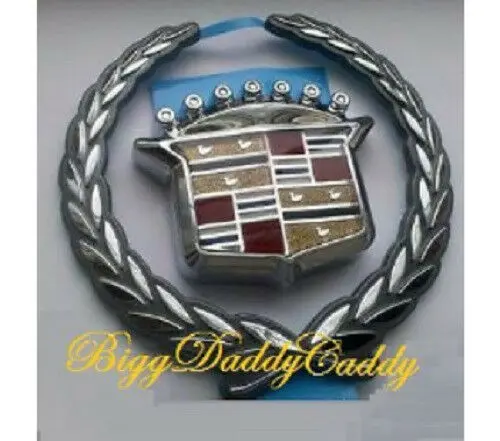 Deville Grille Wreath And Crest Chrome 2000 2001 1