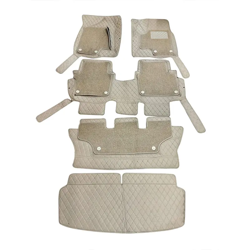 Dfsk Glory 580 9D Floor Mats Beige With Beige Grass 5 Pcs 2020 - 2025 - Mix Thread 2