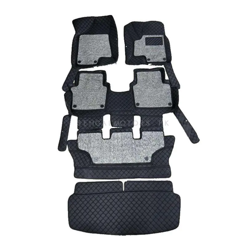 Dfsk Glory 580 9D Floor Mats Mix Thread Grass 5 Pcs 2020 - 2025 - Black With Grey 2