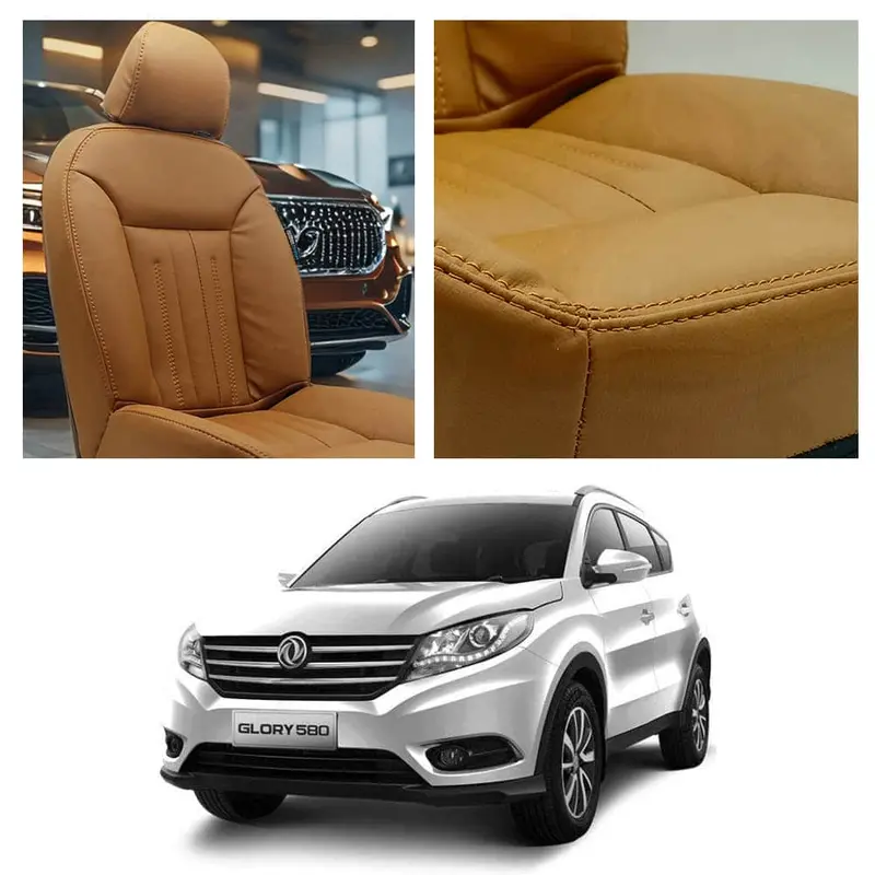 Dfsk Glory 580 Audi Design Brown Seat Covers 7 Seater 2020 - 2025 1